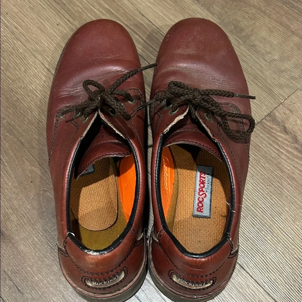 Rocsports VINTAGE Casual Leather Lace-Up Shoes in Burgundy ! Size 10